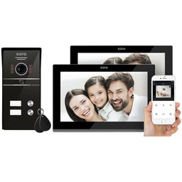 EURA Zestaw wideodomofonowy VDP-82C5 Czarny Wi-Fi