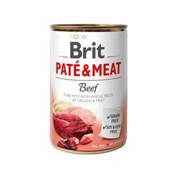 BRIT - Pate&Meat beef wołowina pies 400g
