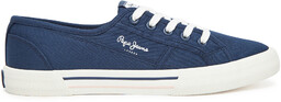 Tenisówki Pepe Jeans Brady Basic W PLS31287 Niebieski