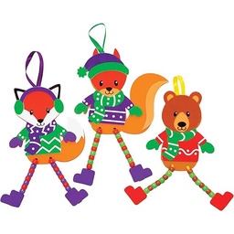 Baker Ross FC295 zimowy las zwierzę rękodzieło koraliki