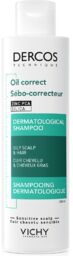 Vichy Dercos Oil Correct, szampon normalizujący, włosy przetłuszczające