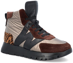 Hiszpańskie sneakersy za kostkę - WONDERS A-2471 MULTIKOLOR