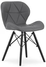 Edinos Szare Pikowane Krzesło Skandynawskie S5-R05