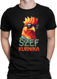 Szef kurnika - męska koszulka na prezent