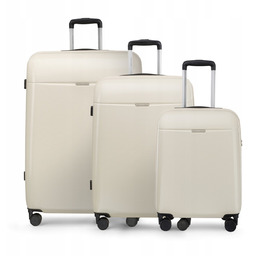 PUCCINI Zestaw WALIZEK Podróżnych PC Poliwęglan Polikarbon 3w1