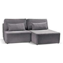 Narożnik z funkcją spania AMSTERIX Szary SZYBKA WYSYŁKA