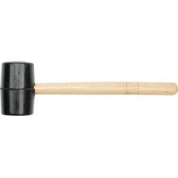 VOREL 33550 Młotek gumowy Drewno, Ciężar: 230g