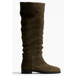 H&M KOZAKI DAMSKIE SKÓRZANE ZIELONE WSUWANE 38 1Y_A