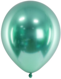 Balony Glossy 30 cm - butelkowo zielone 50