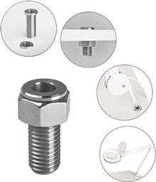 Uchwyt lampy-lupy tube inox