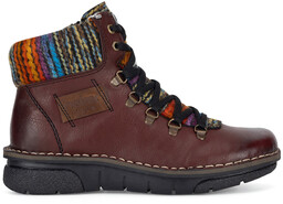 Botki Rieker 73343-35 Bordowy