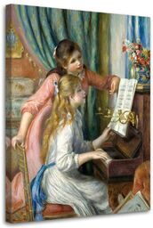 Obraz na płótnie, Dziewczęta przy pianinie - A.