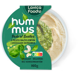 Lavica Food Hummus pesto al basilico 160 g