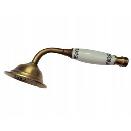 Słuchawka Prysznicowa Retro Metal Mosiądz z Dekorem