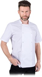 SEMPRE - bluza kucharska z krótkim rękawem, zapinana