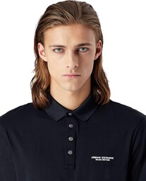 Armani Exchange Koszulka polo męska, NIEBIESKI, L