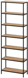 Regał FERRO 228x40-100x34cm D7 loftowy czarny metalowy