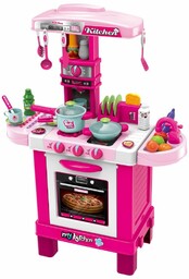 Baby Mix Kuchenka dziecięca mały szef kuchni różowy,