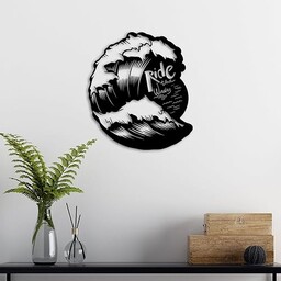 Stylowe, czarne dekoracyjne akcesoria ścienne, 50 x 57