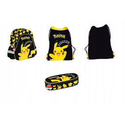 Plecak Przedszkolny Pokemon Pikachu Worek Piórnik St.majewski