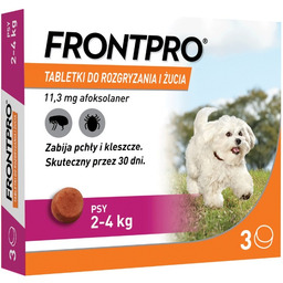 FRONTPRO 2-4 kg S 3 tabletki na kleszcze