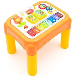 Baby Mix Wielofunkcyjny muzyczny stolik edukacyjny 3w1, żółty