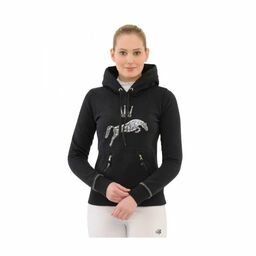 Spooks Bluza LOGO SEQUIN HOODY - navy