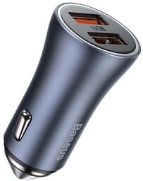 Baseus Ładowarka samochodowa Golden Contactor Pro, 2x USB,