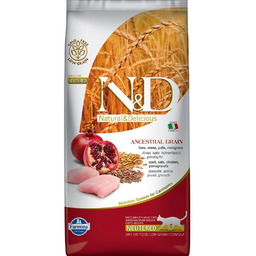 Farmina ND Ancestral Grain Feline Neutered ChickenPomegranate 5kg