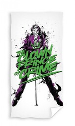 Ręcznik dziecięcy 70x140 Batman Clown biały kolorowy plażowy