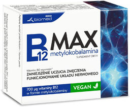 B12 Max Metylokobalamina, 60 tabletek
