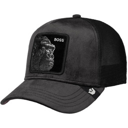 Czapka Trucker Velour Boss by Goorin Bros., ciemnobrązowy