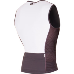 ZEROD Koszulka triathlonowa męska RACER SINGLET czarno-szara