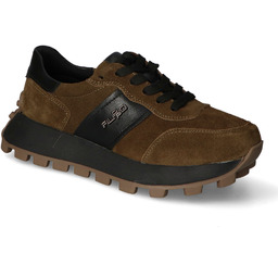 Sneakersy Damskie Filippo Khaki Zamszowe Sneakersy Filippo DP7983/26KHBK