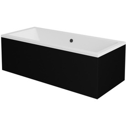 Czarna obudowa do wanny 190 cm Quadro Besco