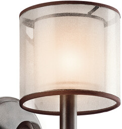 Rustykalna LAMPA ścienna Lacey KL-LACEY1-MB Elstead KICHLER metalowa