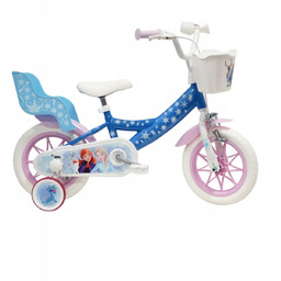 Rower dziecięcy KRAINA LODU 2, niebieski, 12 cali