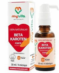 Beta Karoten Forte Prowitamina A, Krople, Myvita, 30ml