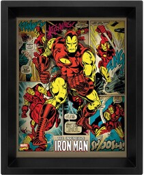 Marvel Iron Man 10 x 8 oprawiony plakat