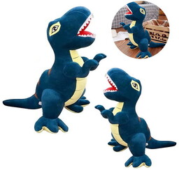 MASKOTKA PRZYTULANKA DINOZAUR T-REX 35CM GRANATOWY