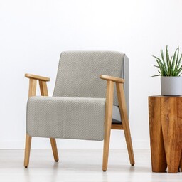 Eurofirany Narzuta dekoracyjna na fotel 70x160 Sofia beżowa