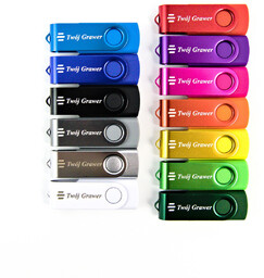 TWISTER pendrive 128 GB z grawerem logo lub