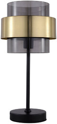 Light Prestige Lampa biurkowa Miele LP-866/1T BK szklana