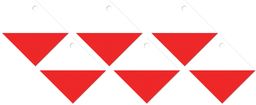 Zawieszki na butelki z wstążeczką Flaga Polski -