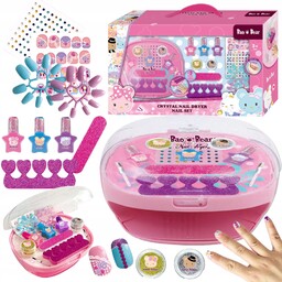 Zestaw Do Stylizacji Paznokci Dla Dzieci Lakiery Brokaty