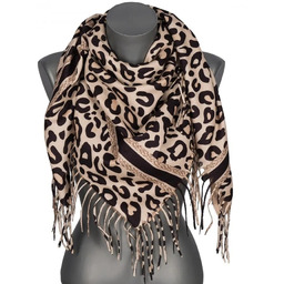 Chusta damska przejściowa w PANTERKĘ na prezent