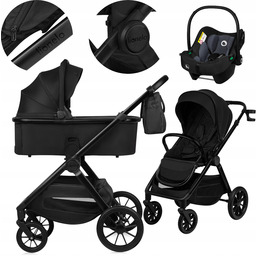 Wózek wielofunkcyjny 3w1 Spacerówka Gondola Fotelik Nosidełko Lionelo