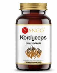 YANGO Kordyceps - ekstrakt 10% polisacharydów (90 kaps.)