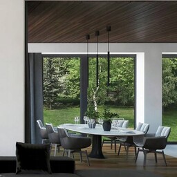 Lampa Sufitowa Laser Czarny 1xG9 Lampa Wisząca