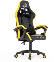 Fotel Gamingowy Gracza Infini Five Black/Yellow